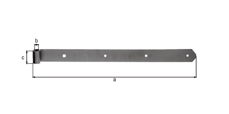 Alberts® Ladenband 400x40 mm ⌀13 mm Edelstahl