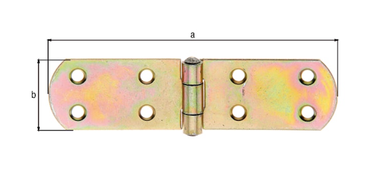 Alberts® Kistenband galv. gelb verzinkt LxB 135x35x2 mm 