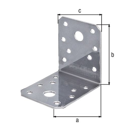 Alberts® Winkelverbinder Edelstahl  70x70x55 mm