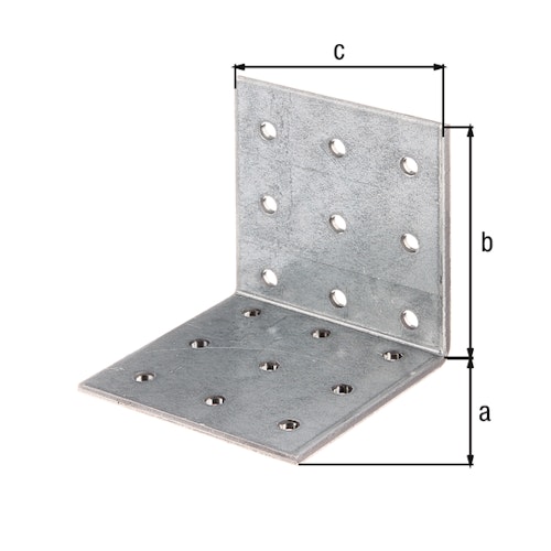 Lochplattenwinkel vz. 60x60x60x2,5 mm GP (15 St.)