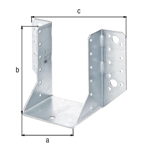 Alberts® Balkenschuh Typ A verz. 80x120x2,0 mm