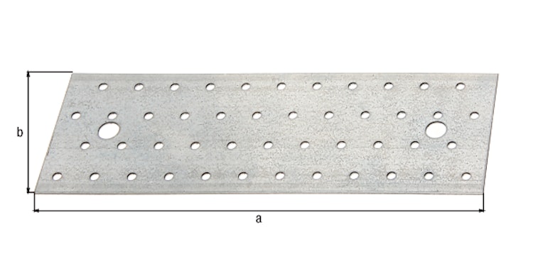 Alberts® Lochplatte  240x80 mm