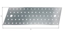 Vorschaubild Lochplatte verz. 300x100x2,0 mm