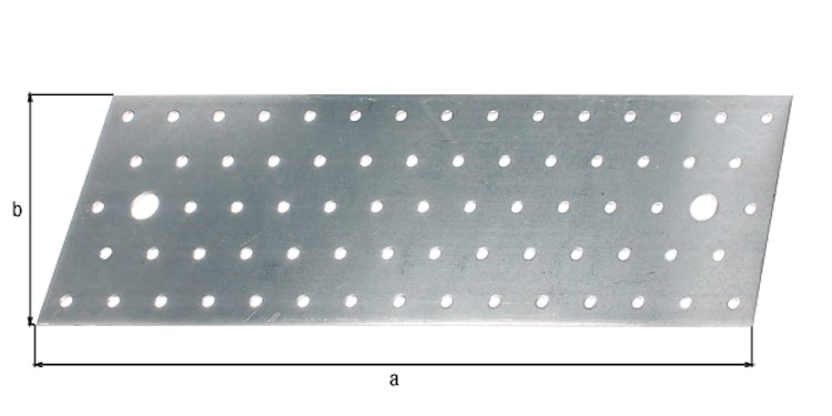 Lochplatte verz. 300x100x2,0 mm