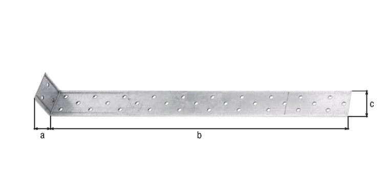 Alberts® Flachstahl-Betonanker zum Einbetonieren  400x40x40 mm