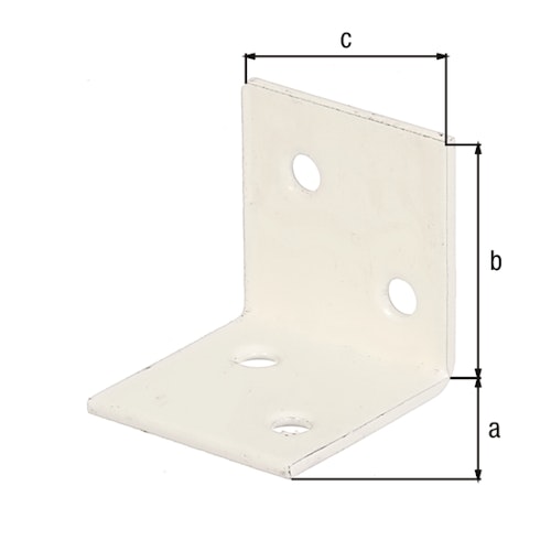 Alberts® Breitwinkel weiß beschichtet  30x30x30 mm