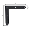 Vorschaubild Alberts® Eckwinkel Ovado verz.,graphitgrau beschichtet 120 x 120 x 20 mm 