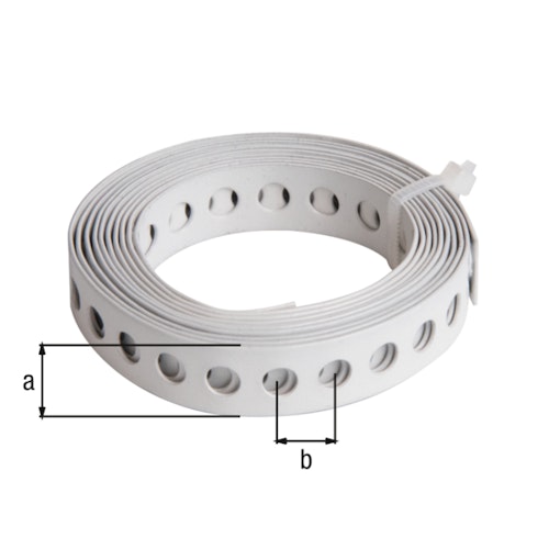 Lochband verz. weiss 12x0,9 mm/1,5 m