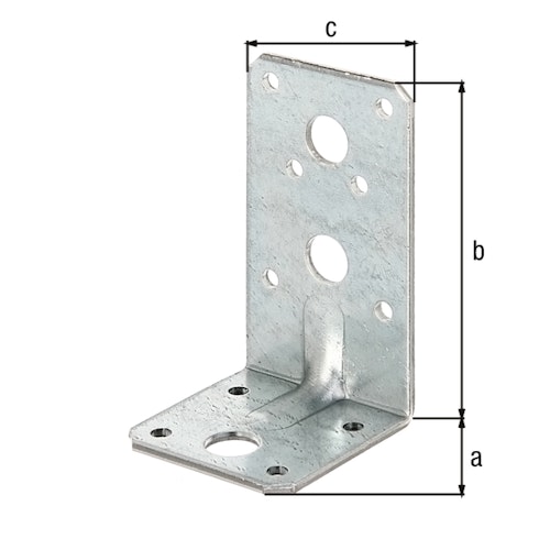 Alberts® Schwerlast-Winkelverbinder m.Sicke  50x90x50 mm