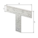 Vorschaubild Flachverbinder T-Form verz. 140x110x30mm