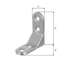 Vorschaubild Alberts® Zierwinkel geprägt aluminiumgrau kunststoffbeschichtet  50x50x20 mm