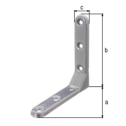 Alberts® Zierwinkel geprägt aluminiumgrau kunststoffbeschichtet  103x103x21 mm
