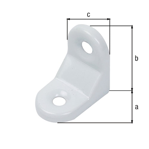 Alberts® Zierwinkel geprägt weiß kunststoffbeschichtet  30x30x20 mm