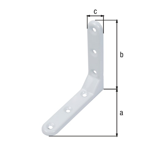 Alberts® Zierwinkel geprägt weiß kunststoffbeschichtet  103x103x21 mm