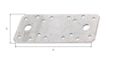 Vorschaubild Flachverbinder verz. 133x55x2,5 mm GP