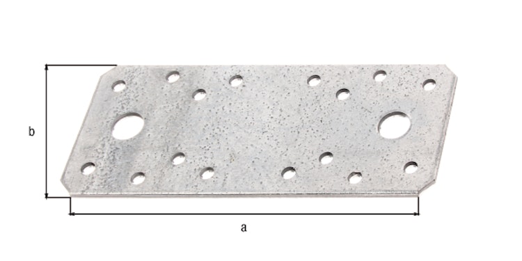 Flachverbinder verz. 133x55x2,5 mm GP