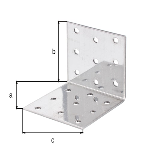 Lochplattenwinkel vz. 40x40x60x2,5 mm GP (20 St.)