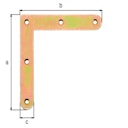 Vorschaubild Alberts® Eckwinkel mit abgerundeten Enden 120x120x20 mm
