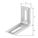 Vorschaubild Alberts® Verstellwinkel 90° geprägt mit Langloch  50x70x30 mm