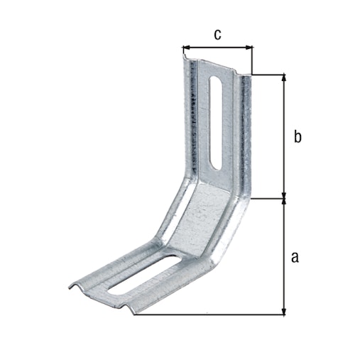 Alberts® Verstellwinkel geprägt mit Langloch50/30/50/32 mm