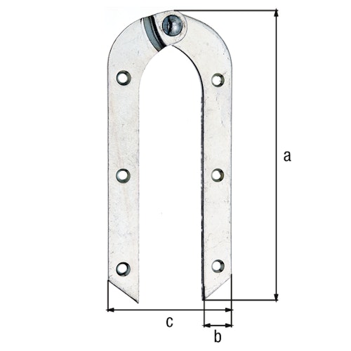 Alberts® Leiterband  HxB 200x21 mm Gesamtbreite 88 mm