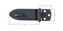 Vorschaubild Alberts® Sicherheits-Überfalle Ovado verz.,graphitgrau beschichtet Länge 100 mm 