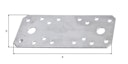 Vorschaubild Flachverbinder rostfrei 133x55x2,0 mm