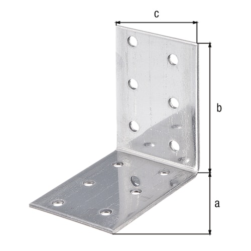 Lochplattenwinkel VA 60x60x40x2,0 mm
