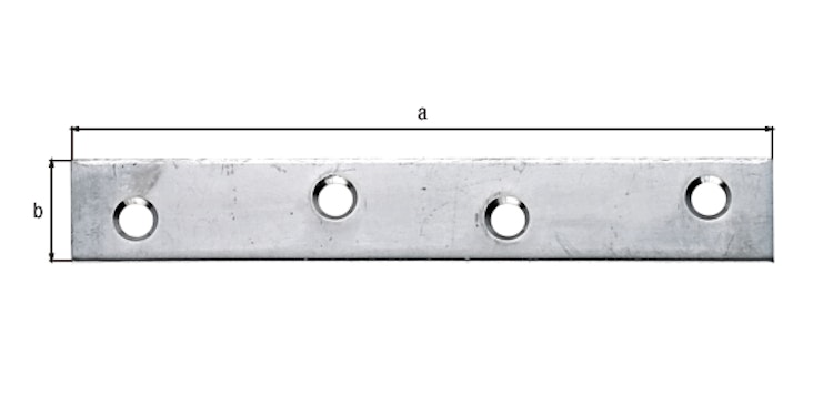Alberts® Flachverbinder Edelstahl  100x15 mm