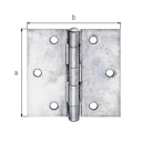 Vorschaubild Alberts® Scharnier Edelstahl 60x60 mm
