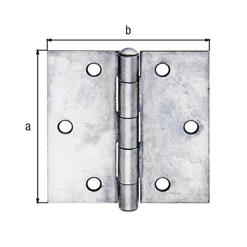 Alberts® Scharnier Edelstahl 60x60 mm