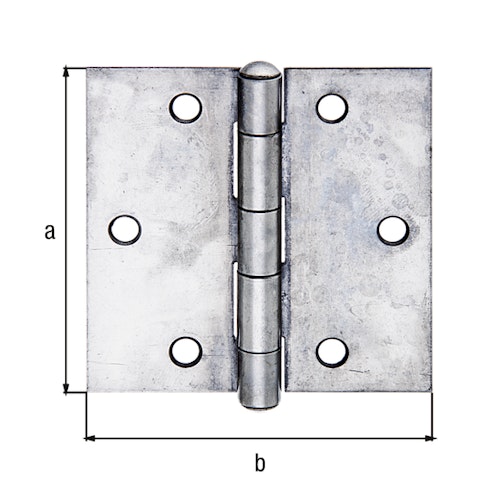 Alberts® Scharnier Edelstahl 82x82 mm
