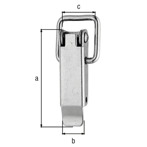 Alberts® Kistenverschluss ohne Schließhaken Edelstahl HxB 94x20 mm 