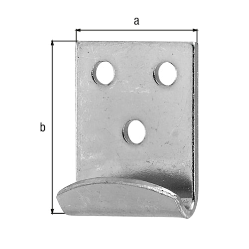 Alberts® Schließhaken für Kistenverschlüsse gerade Edelstahl BxL 25x34 mm 