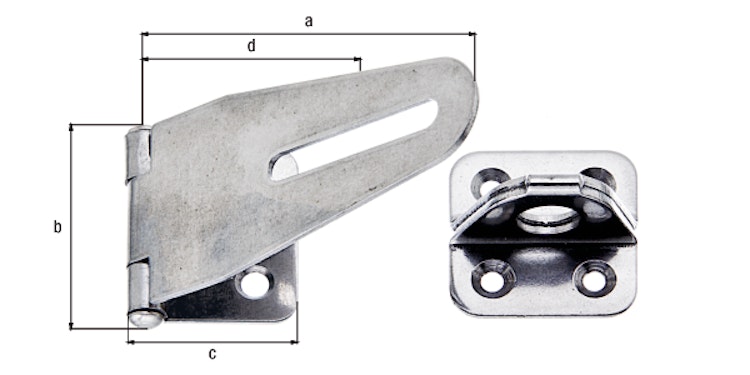 Sicherheitsüberfalle VA 83x37x30 mm