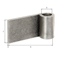 Vorschaubild Alberts® Anschweißband f.Metallt.⌀16mm,Abstand Außenkante-Mitte Rolle 75mm