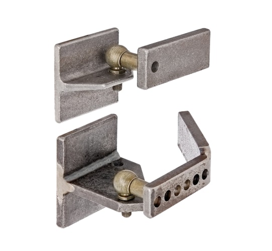 Alberts® Hebetorbeschlag f.Metalltore f.unebene Geländeverläufe,z.Anschweißen