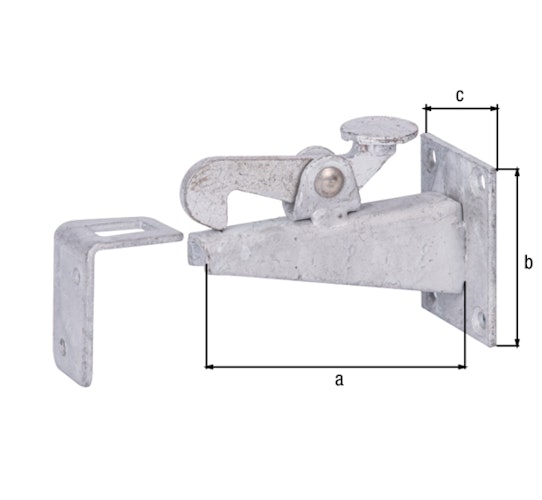 Alberts® Torfeststeller feuerverzinkt zum Anschrauben TxHxB 100x65x50 mm 