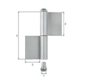 Vorschaubild Alberts® Konstruktionsband Typ KO4,zweit.,VA,z.Anschweißen,Höhe 100mm