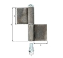 Vorschaubild Alberts® Konstruktionsband Typ KO4,zweit.,z.Anschweißen,Höhe 80mm