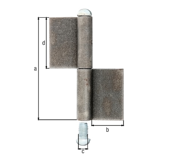 Alberts® Konstruktionsband Typ KO4,zweit.,z.Anschweißen,Höhe 100mm