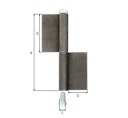 Vorschaubild Alberts® Konstruktionsband Typ KO4,zweit.,z.Anschweißen,Höhe 120mm