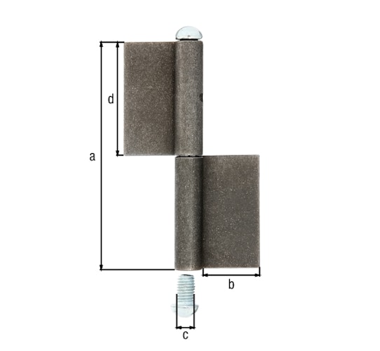 Alberts® Konstruktionsband Typ KO4,zweit.,z.Anschweißen,Höhe 120mm