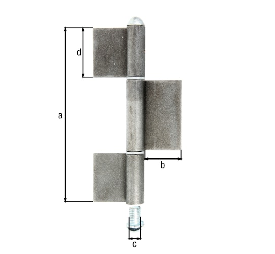 Alberts® Konstruktionsband Typ KO8,dreit.,z.Anschweißen,Höhe 240mm