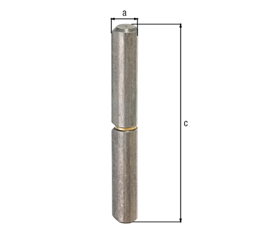 Alberts® Anschweißrolle,zweit.,Außen-⌀12mm,Höhe 80mm