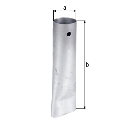 Alberts® Bodenhülse für Bodenschieber feuerverz.,z. Einbetonieren ⌀33 mm Tiefe: 150 mm 