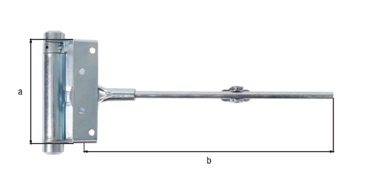 Alberts® Tür- und Torschließer verzinkt HxL 100x242 mm Karte à 1 St. 