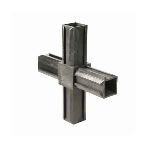 Alberts® XD-Rohrverbinder Kreuzstück, für Rohre 20x20x1,5mm