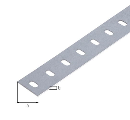 Alberts® Conceptor® Flachstange, sendzimirverzinkt, LxBxS 2000 x 35 x 1,5 mm 432171