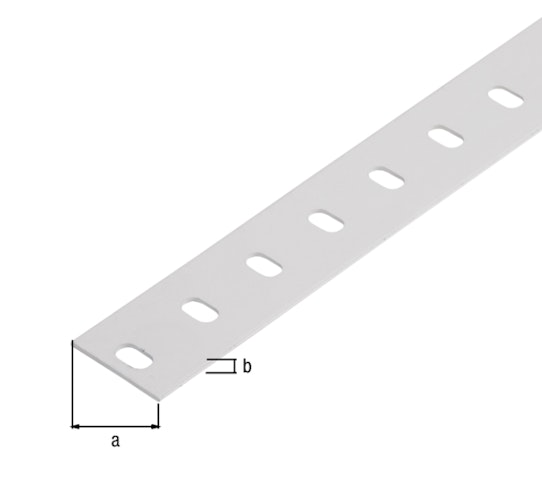 Alberts® Conceptor® Flachstange, sendzimirvz.weiß beschichtet, LxBxS 2000 x 35 x 1,5 mm 433772